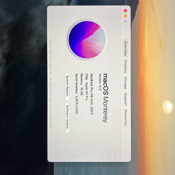 Mac Book pro book 16 inch 2021 / Liquid Retina XDR Display /M1-pro/500GB/ 16 GB - Picture 4 of 5